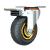 诺安跃 工业耐磨带刹车橡胶轮万向脚轮轮子  1件起批 中型3寸刹车轮安装高度100mm-4个 3天