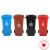 定制适用户外垃圾桶240L大号容量分类带盖商用120升塑料箱环卫室外100 120升升级有轮有盖 颜色留言/默