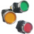 带灯按钮开关LA38-11D自复位平钮-11DS带灯带锁22孔控制按钮绿色 绿色 220V LA38-11D