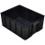 防静电周转箱零件盒ESD电子元件盒导电箱黑色塑料养龟箱子收纳筐 12#箱：605*415*125mm
