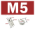 BOZZYS304不锈钢钢丝绳套环保护套三角环夸口鸡心环 M5  ( 2个）