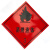 定制危险品警示牌铝板反光危险化学品标识油罐运输车标志牌凹凸标 贴纸 2易燃气体