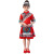 三象鲨（SANXIANGSHA）民族服 三月三壮族服装演出服儿童少数民族舞蹈表演民族服装 126 红色褶褶裙 130cm
