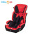BabyGo儿童安全座椅0-4-12岁9个月以上适用婴儿宝宝车载安全坐椅通用 伦敦红-可做增高垫可折叠