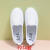 宫钰悦儿童白布鞋男童女童小白鞋幼儿园小学生表演白鞋女童舞蹈运动球鞋 1888A 22码鞋垫长15.5CM