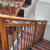 汇尊铝合金仿木楼梯扶手栏杆家用别墅自建房室内楼梯铝艺阳台护栏定制 铝合金红酸枝木纹款（0.8米）