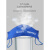 山头林村克莱因蓝口罩男潮款2021时尚版高颜值个性印花一次性夏季薄款 独立包装三色混装A30只装
