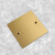 德威狮定制 10型铜地插盖板 地插底盒尘铜盖板 白板 铜盖子 地插盒盲板 86型不锈钢地插盖板带孔