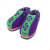 ABC BILL手工缝制成品儿童冬季毛线棉鞋舒适保暖防滑男童女童加厚棉鞋 紫色(风车) 38码(适合平时36码)