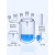 夹套双层釜玻璃反应双层釜反应双层器玻璃夹套烧杯三口反应双层烧 150ml/19*19*19