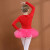铁箭（TIEJIAN）儿童舞蹈服女毛衣秋冬保暖舞蹈披肩长袖芭蕾舞练功服毛线系带外套 红色毛衣 110cm