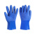 工业防水耐油耐酸碱橡胶手套 全浸塑杀鱼橡胶止滑加厚全胶皮防水 黄色浸塑手套(1双) 均码