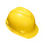 梅思安/MSA ABS标准型一指键帽衬V型安全帽施工建筑工地劳保男女防撞安全头盔 黄色 1顶装 SNKJ