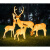 博雷奇LED大型动物景观灯发光梅花鹿草坪灯公园广场园林景观灯户外亮化 坐地小鹿