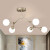 雷士照明客厅吊灯创意分子灯北欧风魔豆灯简约套餐卧室灯温馨时尚灯具 5头25W送光源