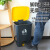 大垃圾桶商用大容量厨房餐饮脚踏式带盖办公室内脚踩大号户外 30L脚踏桶灰桶灰盖带内桶 加强型