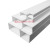 鑫卓达（XZD）白色铝合金线槽方形外开明装电线明线加厚金属桥架装饰布线槽厂家1000*120*50mm（厚度1mm）