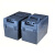 电动车电瓶盒子分体电池盒4V48V72V32AH手提铅酸塑料外壳箱三轮定 48V32A盒+充电口