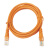 创优捷 六类成品网线 CAT6-O05U 0.5米 橙色 非屏蔽千兆网络连接线