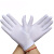 者也（ZYE）礼仪手套 氨纶高弹护肤夏季工作手套 男士加大白色