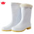 金宝源 32CM加绒白色雨鞋40码 防滑耐油厨师卫生棉靴