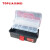 拓利亚（TOPLIA）RB011004 多功能三层透明工具箱塑料手提式电工可折叠维修车载收纳箱