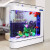 OEMG欧式 金鱼缸 水族箱 生态玻璃 中型屏风客厅鱼缸头玄关 1.8米米欧式款无显屏