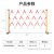 守卫神 伸缩围栏可移动式电力围栏 隔离绝缘施工围挡 道路安全防护栏杆 玻璃钢管式红白 可伸4米