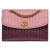COACH 蔻驰 奢侈品 专柜款女士单肩斜挎包皮质 粉色配梅紫色 中号 31635B4MLM