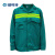 瑞可特 RSF337 环卫工长袖上衣 道路养护施工反光劳保工作服 绿色上衣（涤棉款） XL 
