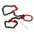 ONEVAN吊卸钢筋钢管专用吊索具欧姆环转脖钩吊装工具捆绑钢筋可调节大小 转脖钩 13-8 5T (12/13mm可用)