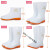 防水食雨鞋高中低筒防滑靴厨师男女鞋卫生白色耐油耐酸碱水鞋品 高筒 36