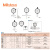 三丰（Mitutoyo）数显深度尺千分指示表 日本原装进口 7224/0-10mm/0.01mm/±15μm 