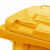鲁识 LS-ls26 户外桶大号物业环卫垃圾桶 240L普通黄色