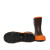 安全牌ZX040 40kv绝缘靴橙棕色半筒防水耐磨防滑橡胶材质1双44码