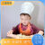 勋狸粑儿童一次性厨师帽幼儿园小学表演帽子定制无纺布加厚蘑菇帽烘焙帽 儿童无图1顶3-13岁