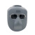 谋福电焊面罩头戴式脸部面具耐高温烧焊氩弧焊电焊眼镜(灰色电焊面罩BX+透明+灰+黑色眼镜+绑带) 1036
