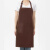 立采围裙 工作服广告围腰专用 (升级面料)咖啡 1件价