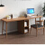 全实木书桌纯实木双人学习桌家用电脑桌简约长条办公桌书房写字桌椅组合 款式1