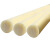 润宏工品 PA6尼龙棒 实心耐磨圆柱尼龙加工定做米黄色塑料棒尼绒棒 直径95mm*1m长 一根价 