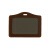 稳斯坦 WST214 PU胸牌皮 员工胸卡 工牌证件套 学生门禁 卡套(横式-紫色113*73mm）