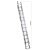 定制定制两节梯铝合金梯子D型踏棍延伸通信工程梯2.4米登高梯议价 .4米4米