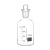 溶解氧瓶B0D玻璃透明瓶采样污水瓶带水封单盖双盖水质棕色125ml/2 500ml(ASD)(双层棕色)