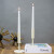 普舍（PUTSCHE）应急照明蜡烛托架铁艺单头烛台 欧式铁艺烛台E款21914款米白