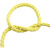 凯夫拉绳高温防火阻燃帆船绳耐磨编织纤维圆绳芳纶安全绳 黄色1mm/100米