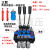 新款ZT12多路阀手动换向阀 双向分配阀 控制单双向油缸马达 改装 ZT-12 三联 两双复位一双定位