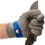 2020防割手套钢丝手套服装裁剪裁床制衣验厂专用手套金属铁手  XS 304钢环手套(3指) 防电锯/防切