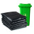 海斯迪克 HK-369 加厚型垃圾袋 工业型垃圾袋 商用工业办公专用 黑色回收袋塑料袋 平口90*110cm 50个