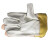 福安特劳 黄布头层浅色分刀手套加厚氩弧焊耐磨电焊手套 12双/包
