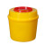 泰禧阁定制圆形利器盒锐器盒医院诊所用黄色针筒盒1-4升桶加厚 1L(10个)